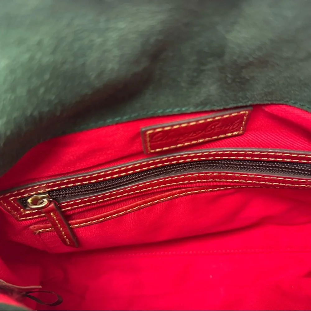 Dooney & Bourke Red Leather Women's Florentine Satchel Small Bag - Picture 7 of 11
